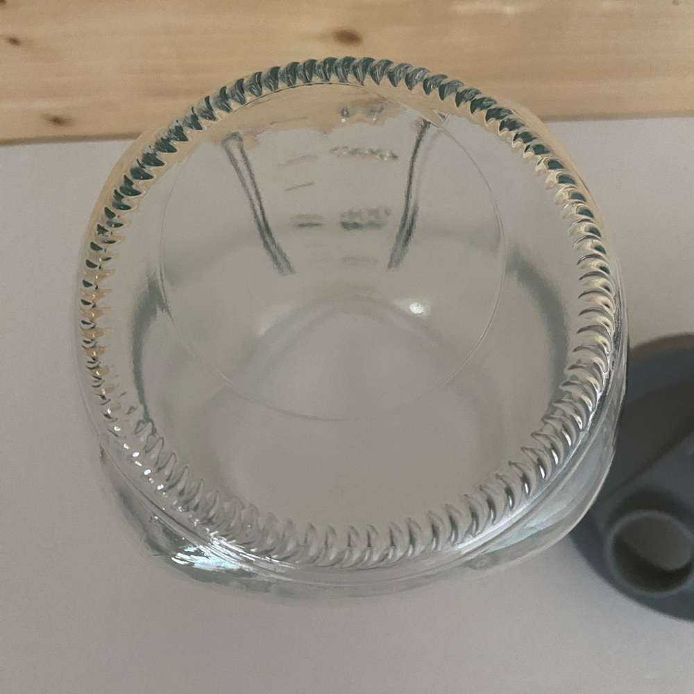 Mason Jar Pitcher 32 oz Glass Pitcher Double Leak-Proof Lid with Handle Jug Grey - Picture 9 of 9